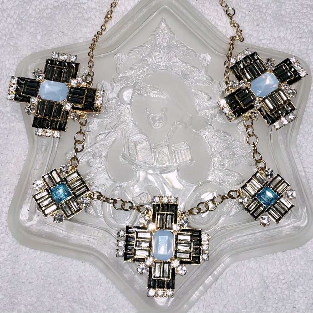 Chunky Big Bedazzled Cross Necklace